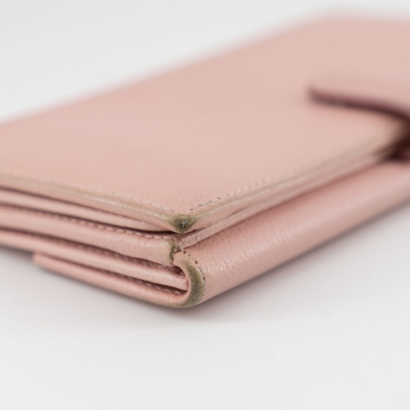 Chanel Butterfly Camellia Bifold Long Wallet Pink - Picture 6 of 14